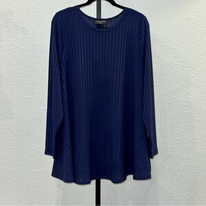 Lane Bryant beautiful depth of Navy, Ribbed, light sweater